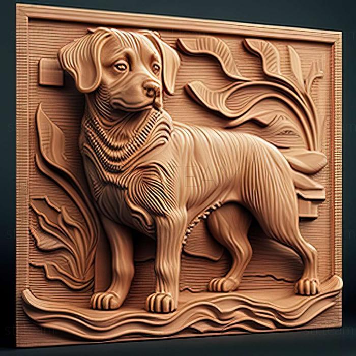 3D model The Uruguayan Cimarron dog (STL)